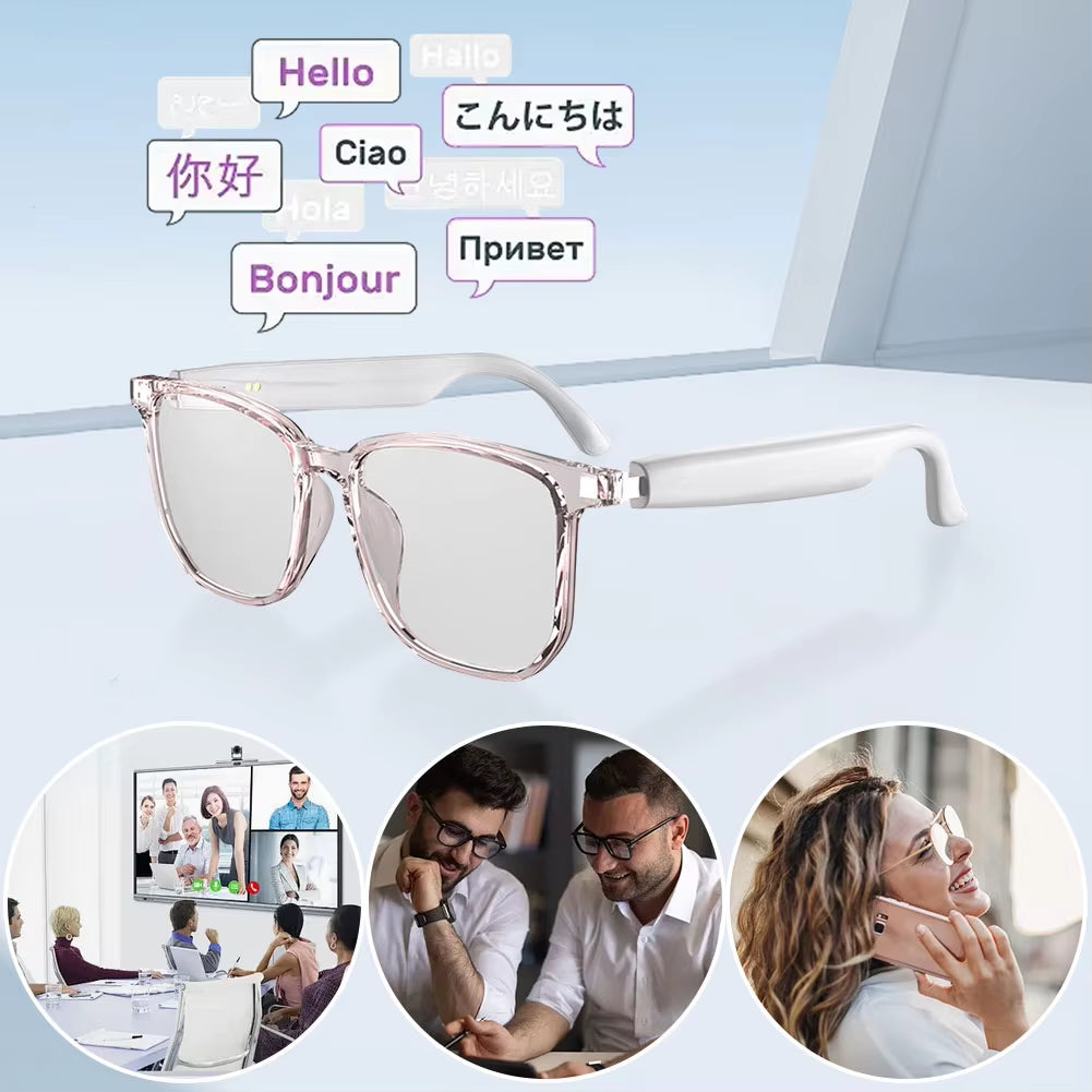 Smart Glasses AI Intelligent Translation Wireless Bluetooth Glasses Auto Voice Translation Audio Glasses Support 75 Languages